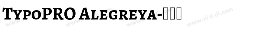 TypoPRO Alegreya字体转换
